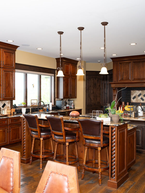 Interior, Kitchen, Wood, Cabinetry, Countertops, Island