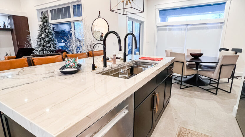 Luxury kitchen remodel of a newer home in the Midwest area
