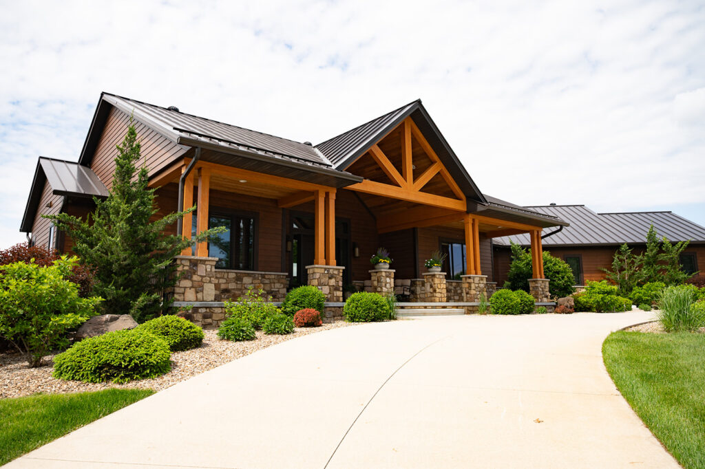 Beautiful landscaping in Cedar Rapids area